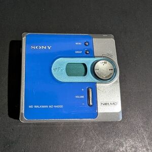 Sony Net MD Walkman MZ-N420D Digital Portable MiniDisc Player Blue Works